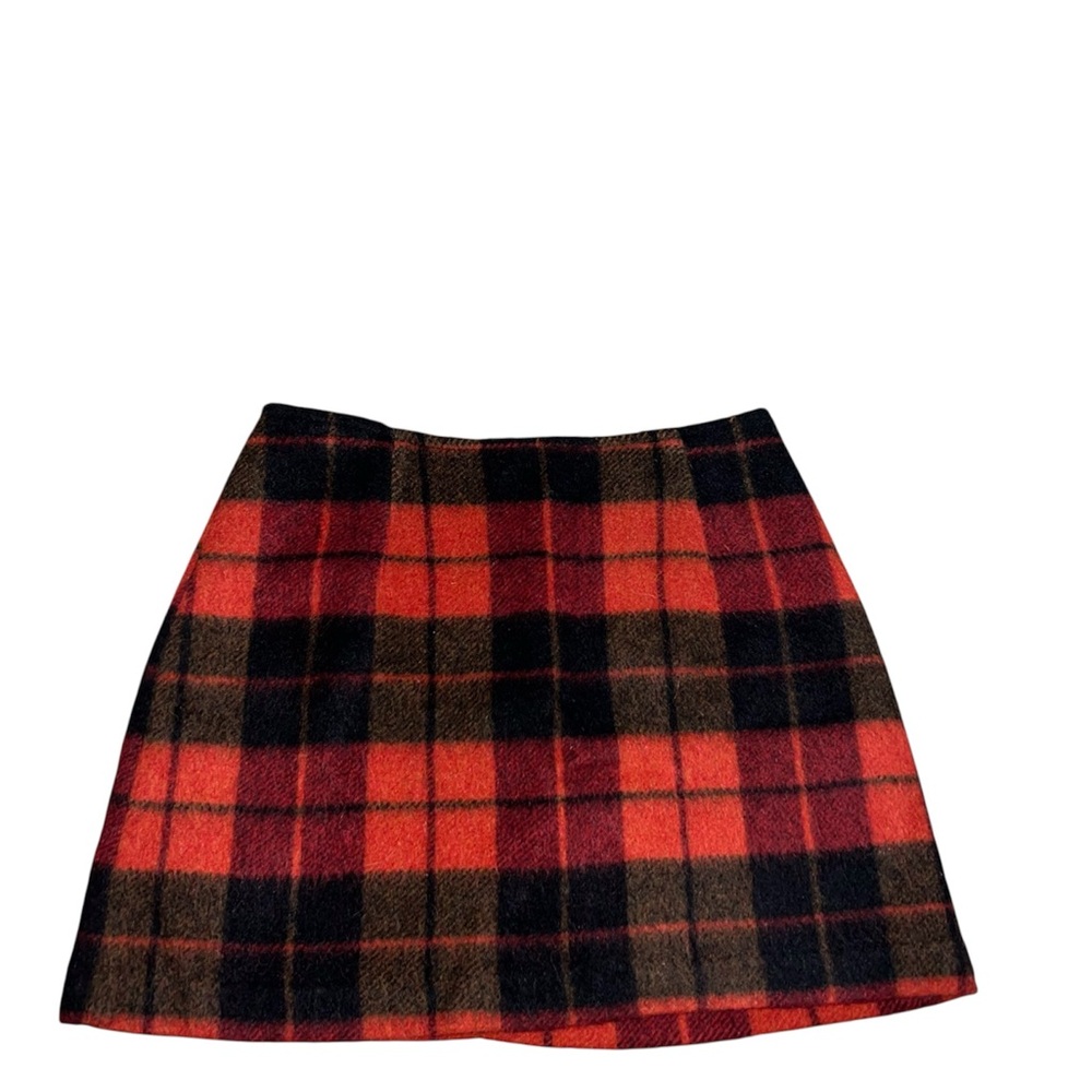 Guess Red and Black A-line Mini Skirt